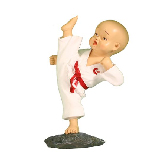 Karate Figure High Kick No 1 - H919 - Click Image to Close