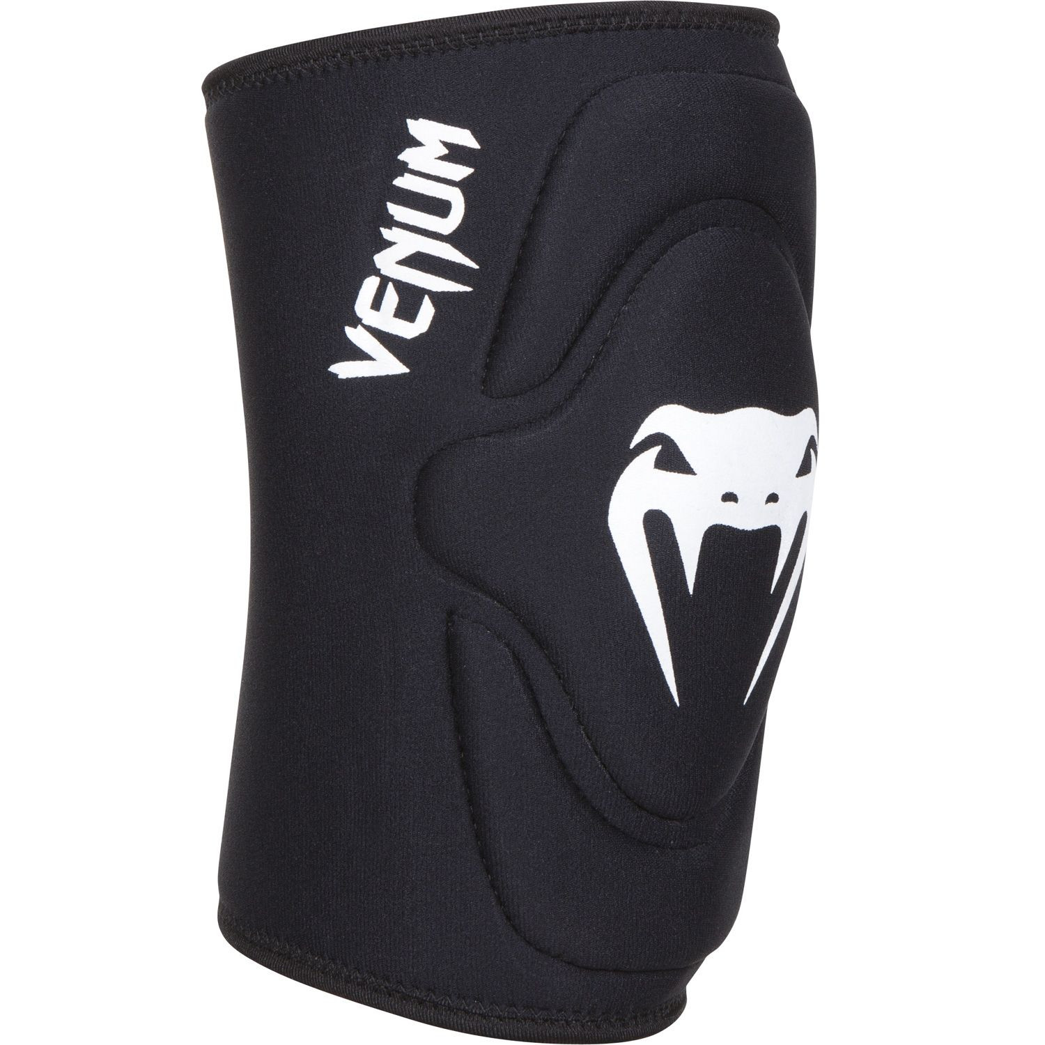 Venum Wrestling Knee Pads - Black/White - Click Image to Close