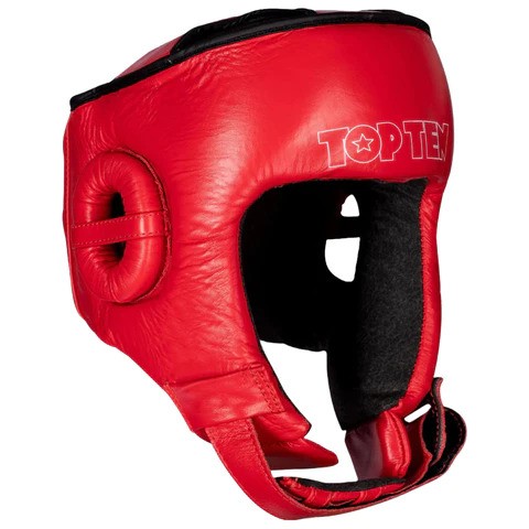 Top Ten Muay Thai IFMA Approved Head Guard - Red - Click Image to Close
