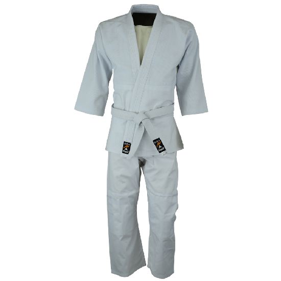 Playwell Kids Basic Jiu Jitsu Gi - White 380g - Click Image to Close