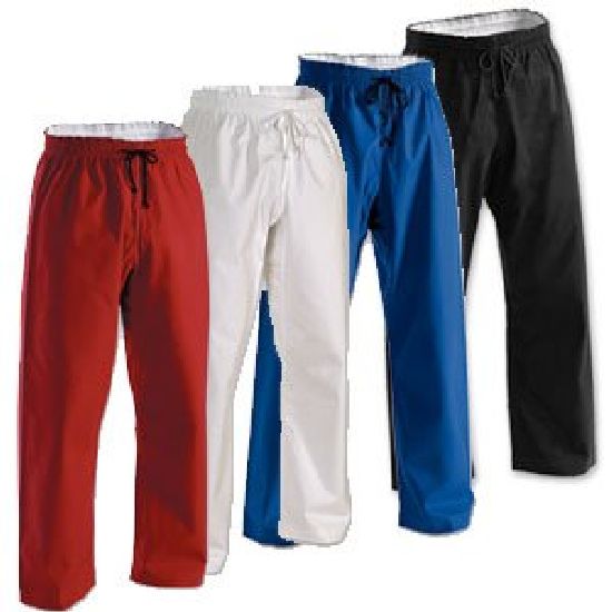Karate Trousers Red P/C - Click Image to Close