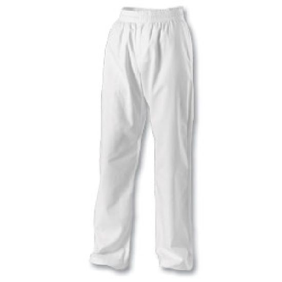 Taekwondo Diamond Trousers: White - Click Image to Close