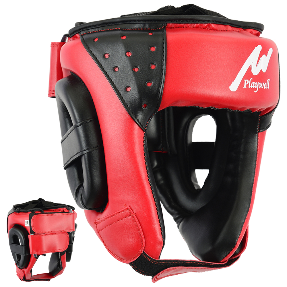 Kids Open Face Head Guard - XS - Click Image to Close