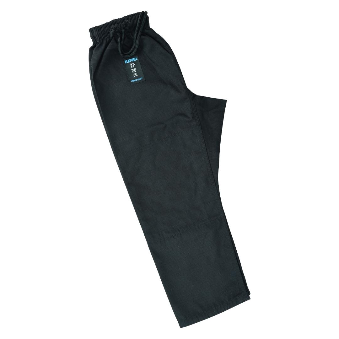 PMA Kids Elite Jiu Jitsu Gi Pants - Black - Click Image to Close