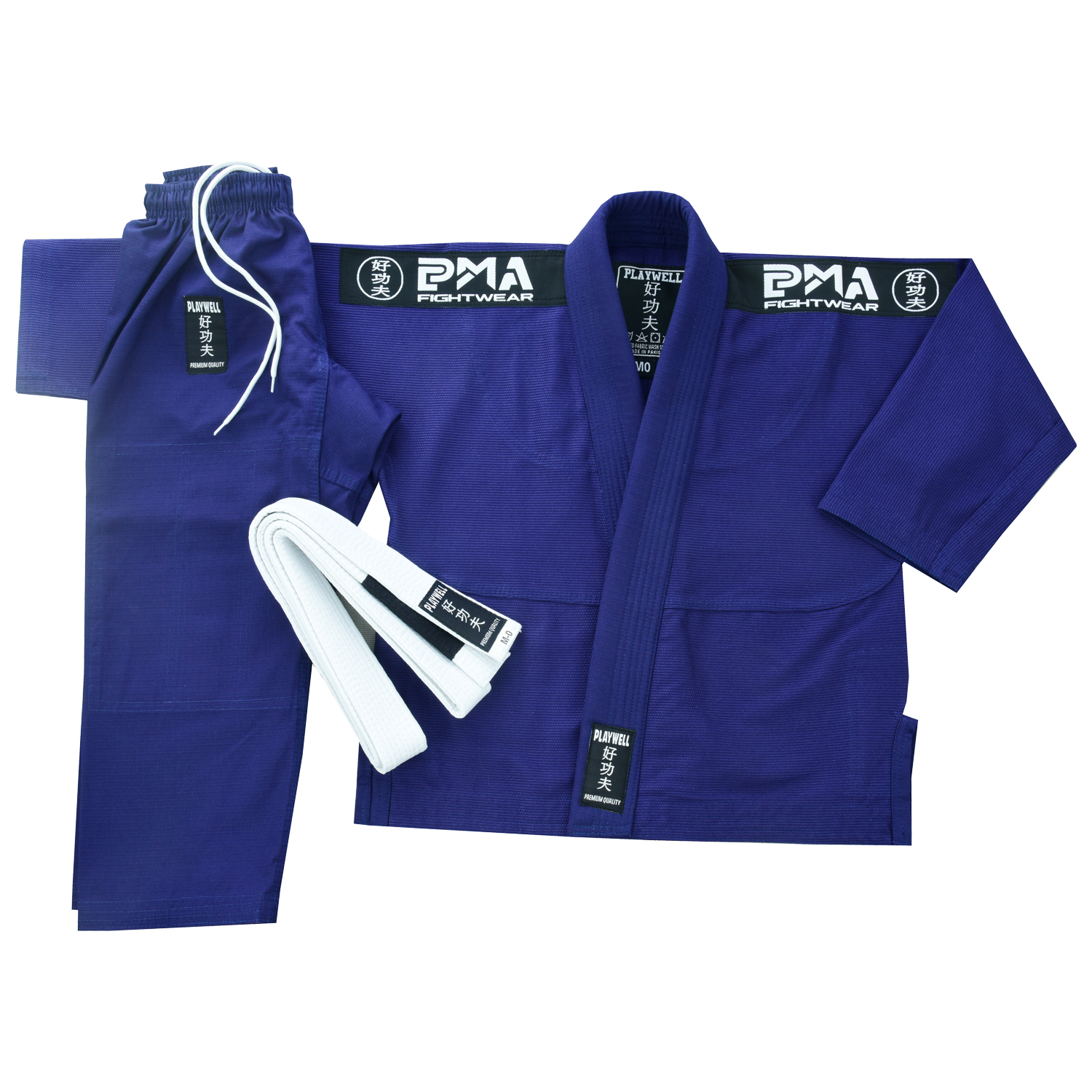 PMA Kids Elite Pearl Weave Jiu Jitsu Gi - Navy Blue - Click Image to Close