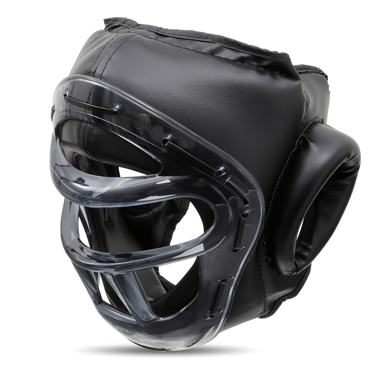 Krav Maga Headguard with Optical Acrylic Face Mask - Click Image to Close