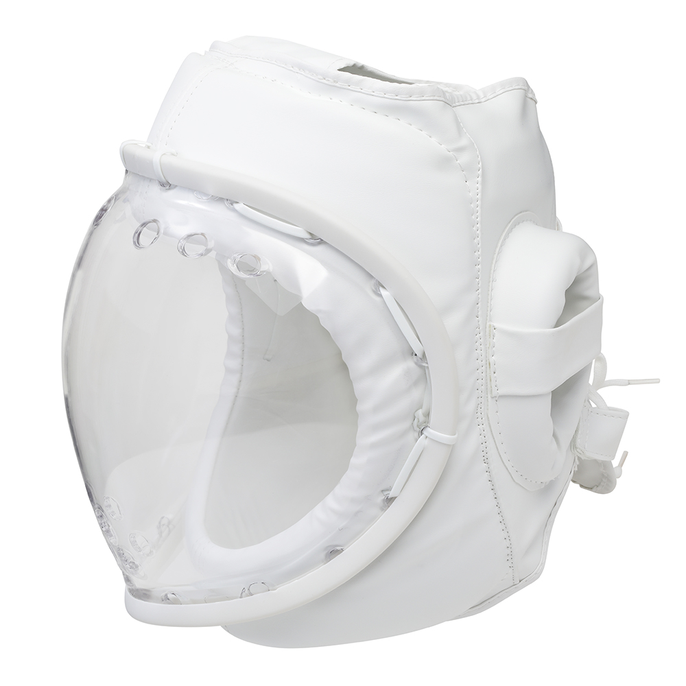 Kudo White Headguard: Full Mask CE Approved - Click Image to Close