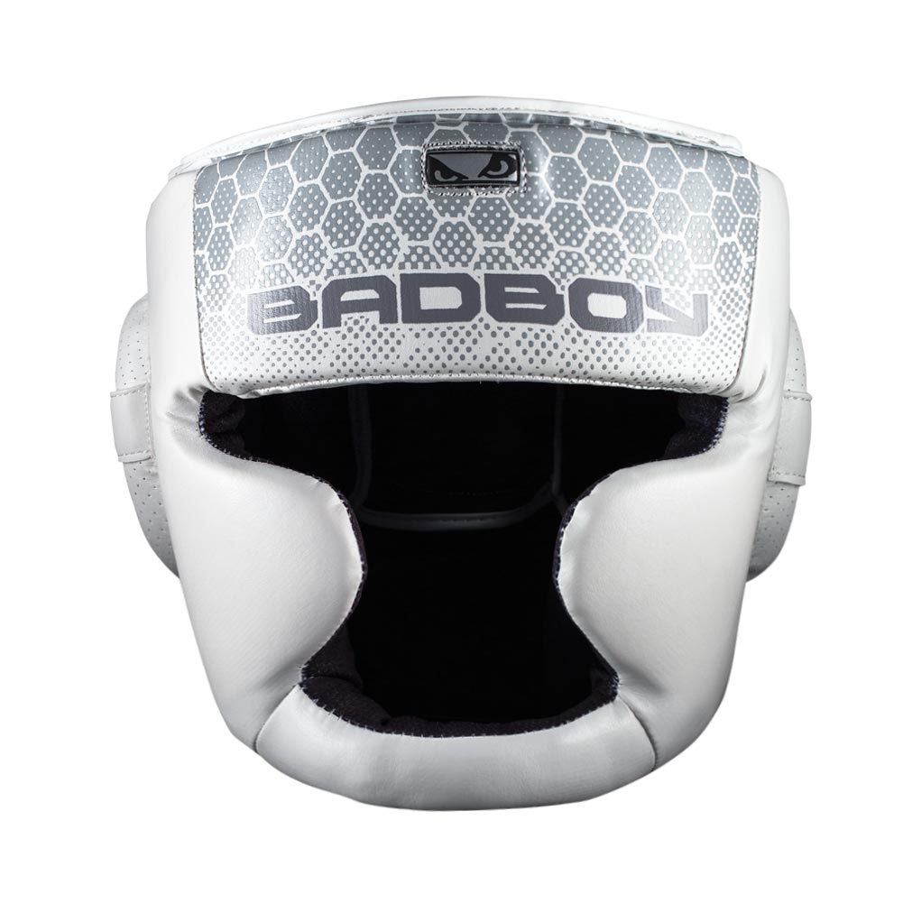 Bad Boy MMA Legacy 2:0 Full Face Head Guard - White - Click Image to Close