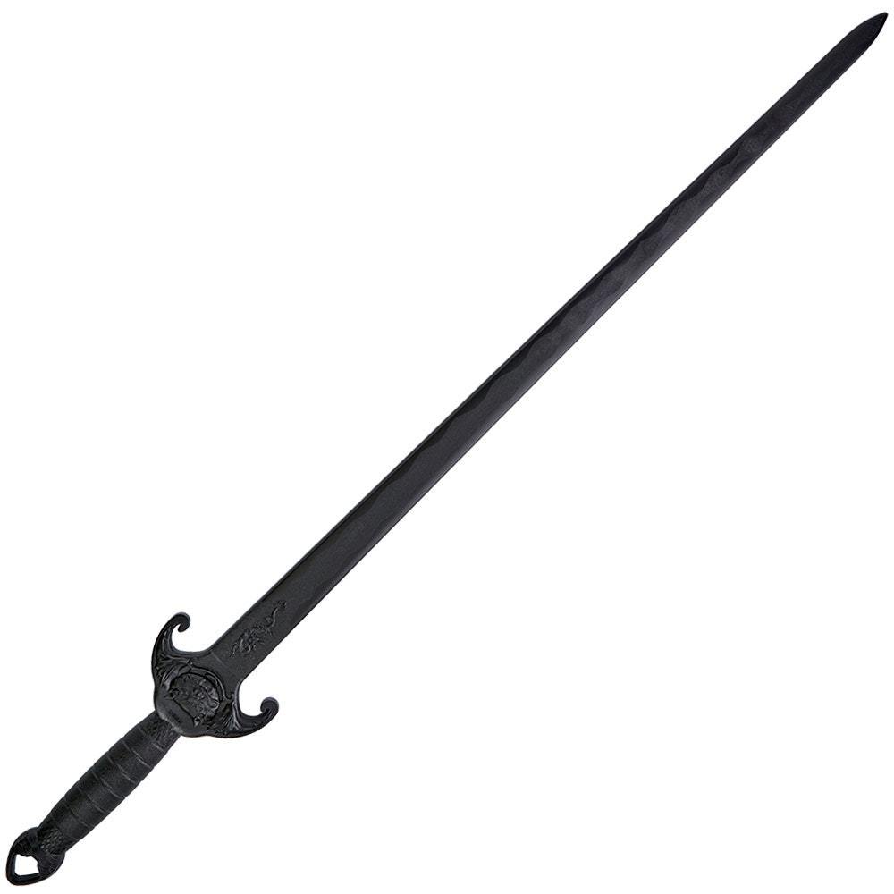 Black Polypropylene Lion Head Tai Chi Daito Sword - Click Image to Close