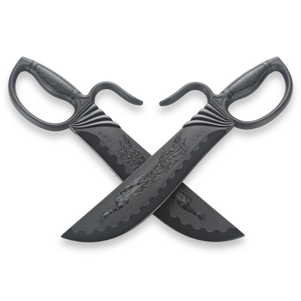 Black Polypropylene Phoenix Wing Chun Knives - PRE ORDER - Click Image to Close