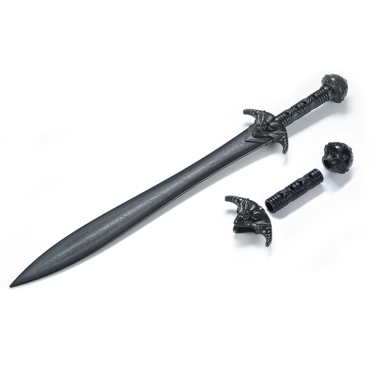 Black Polypropylene Full Contact Roman Gladiator Sword - V5 - Click Image to Close