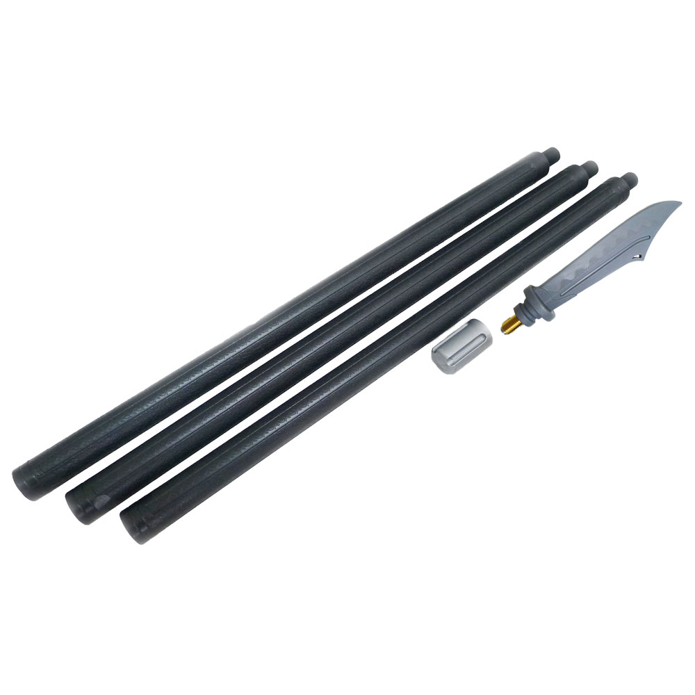 Wushu Polypropylene 3pc Long Stick - Kuan Knife - PRE ORDER - Click Image to Close