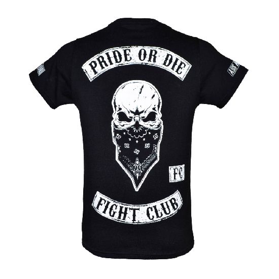 Pride or Die Fight Club T Shirt - Black - Click Image to Close