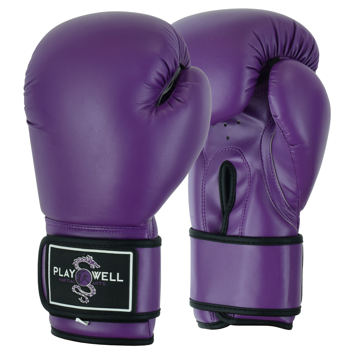 Ladies Beginners Purple Boxing Gloves - Plain - Click Image to Close