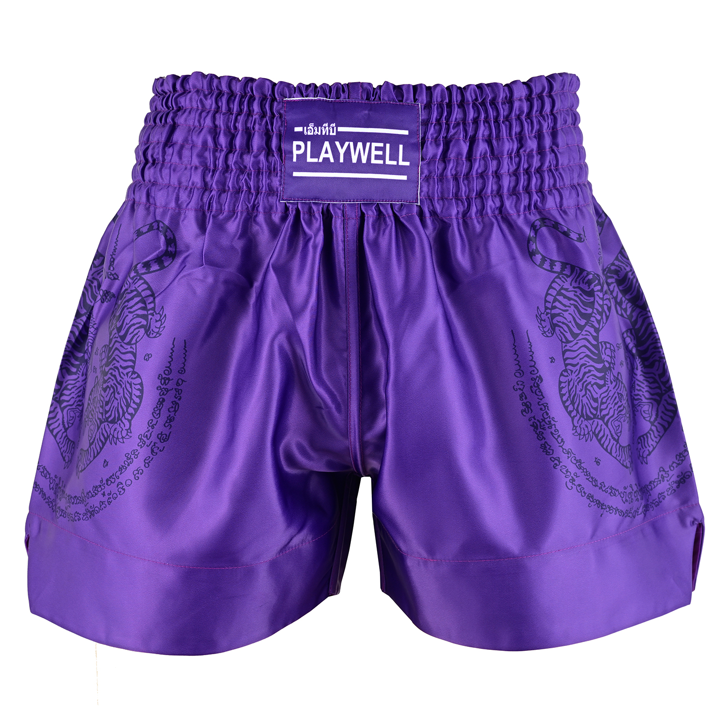 Twin Tiger Satin Muay Thai Competition Fight Shorts - Purple