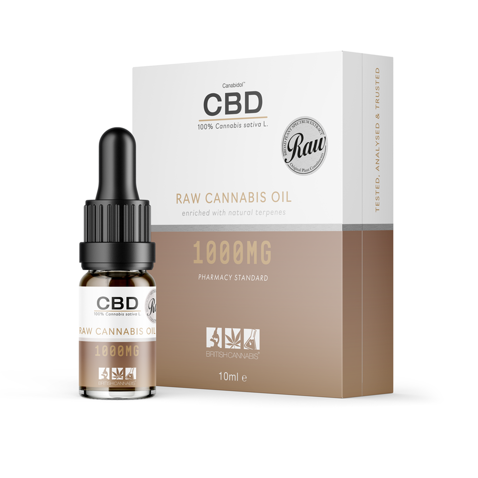 British Cannabis - 100% Pure Raw Cannabis CBD Oil - 1000mg - Click Image to Close