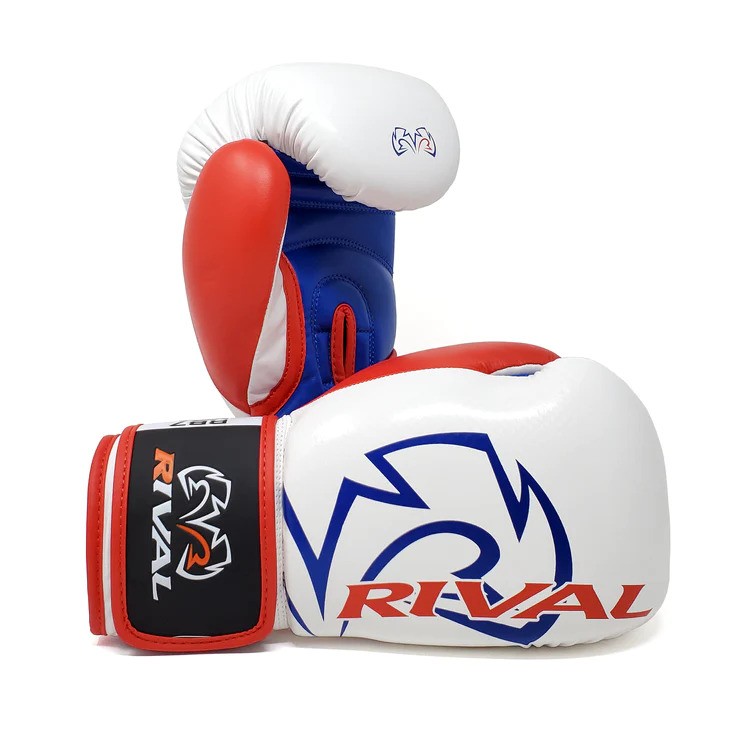 Rival Boxing RB7 Fitness Plus Bag Gloves - White/Red - Click Image to Close
