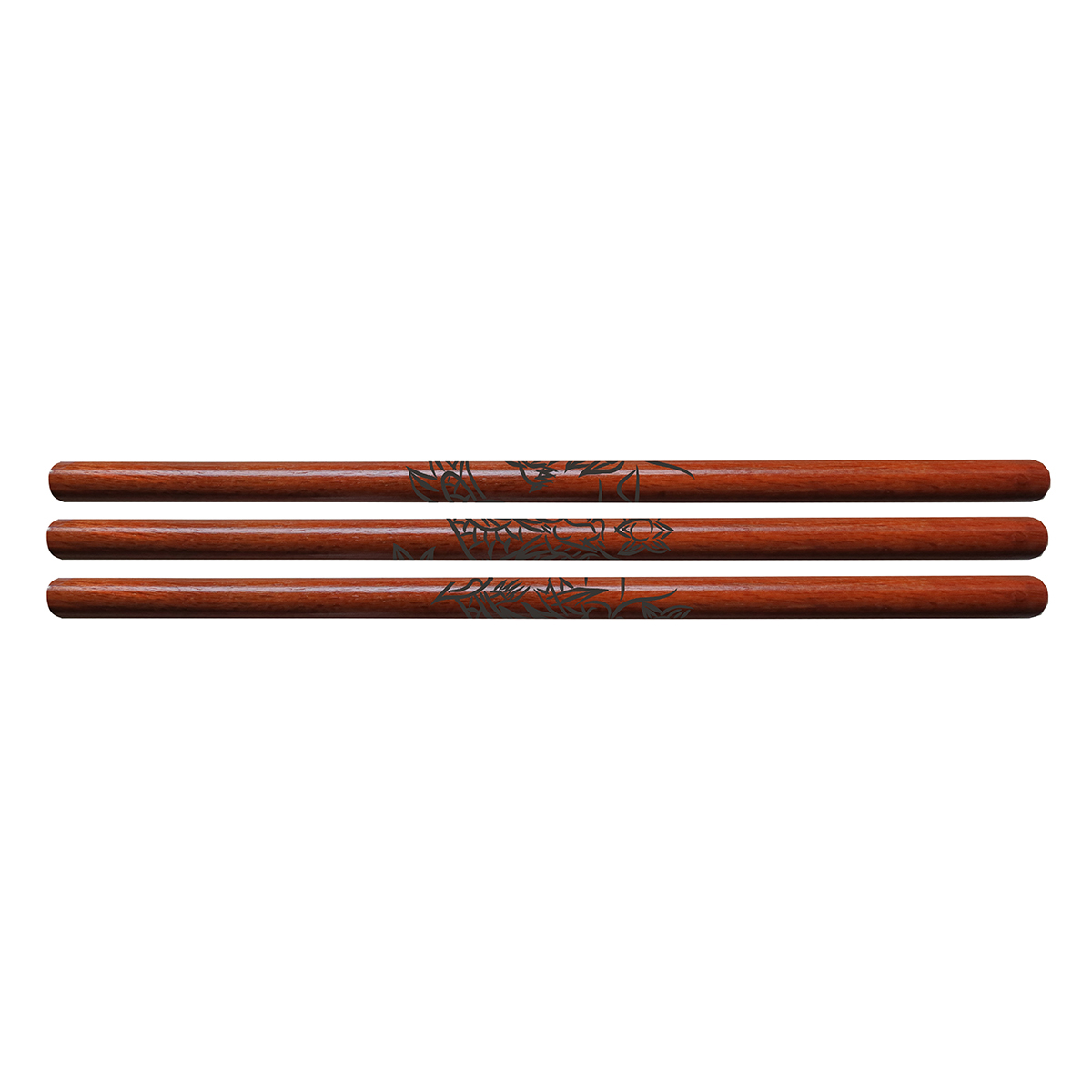 Deluxe Escrima Stick Red Oak With Carved Dragon - Click Image to Close