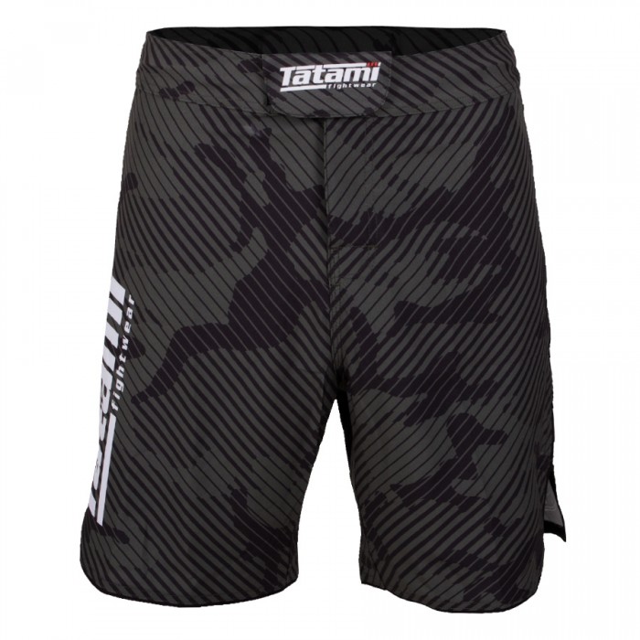 Tatami Renegade Green Camo Fight Shorts - Click Image to Close