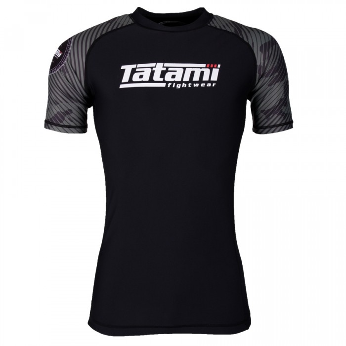 Tatami Renegade Green Camo Rash Guard - Click Image to Close