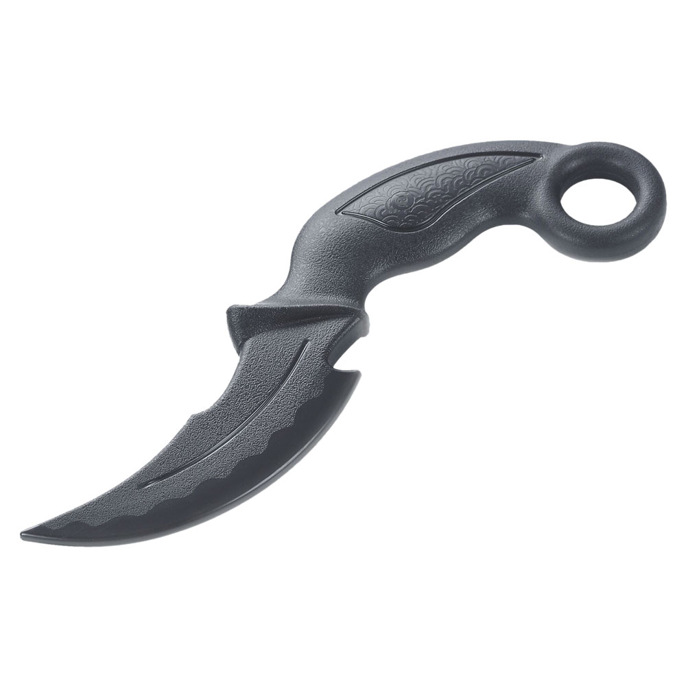 Black Polypropylene "Rhinoceros Horn" Training Knife - Click Image to Close