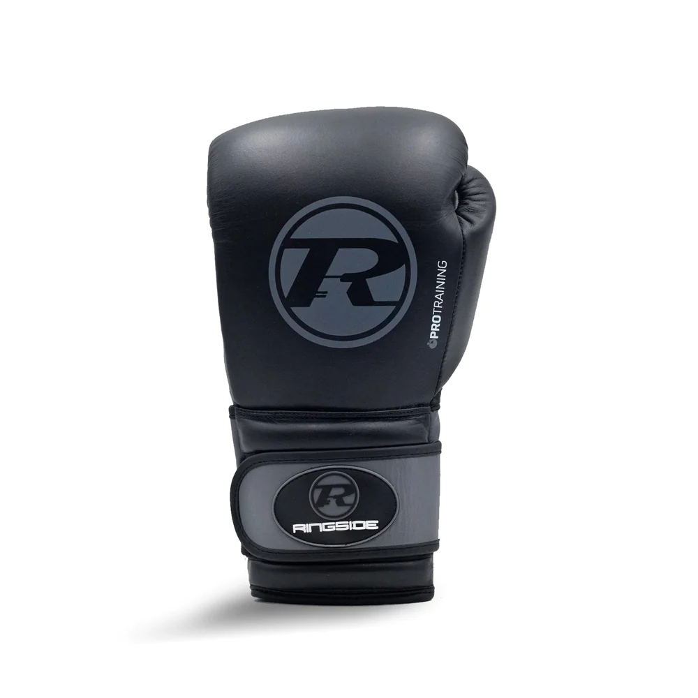 Ringside Boxing Leather Pro Training G2 Gloves - Black - Click Image to Close