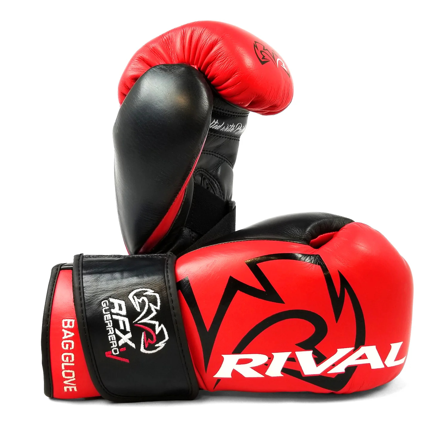 Rival RFX Guerrero V Leather Bag Gloves SF-H - Red/Black - Click Image to Close