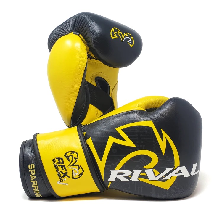 RIVAL RFX- Guerrero Sparring Gloves P4P Edition - Black/Yellow - Click Image to Close