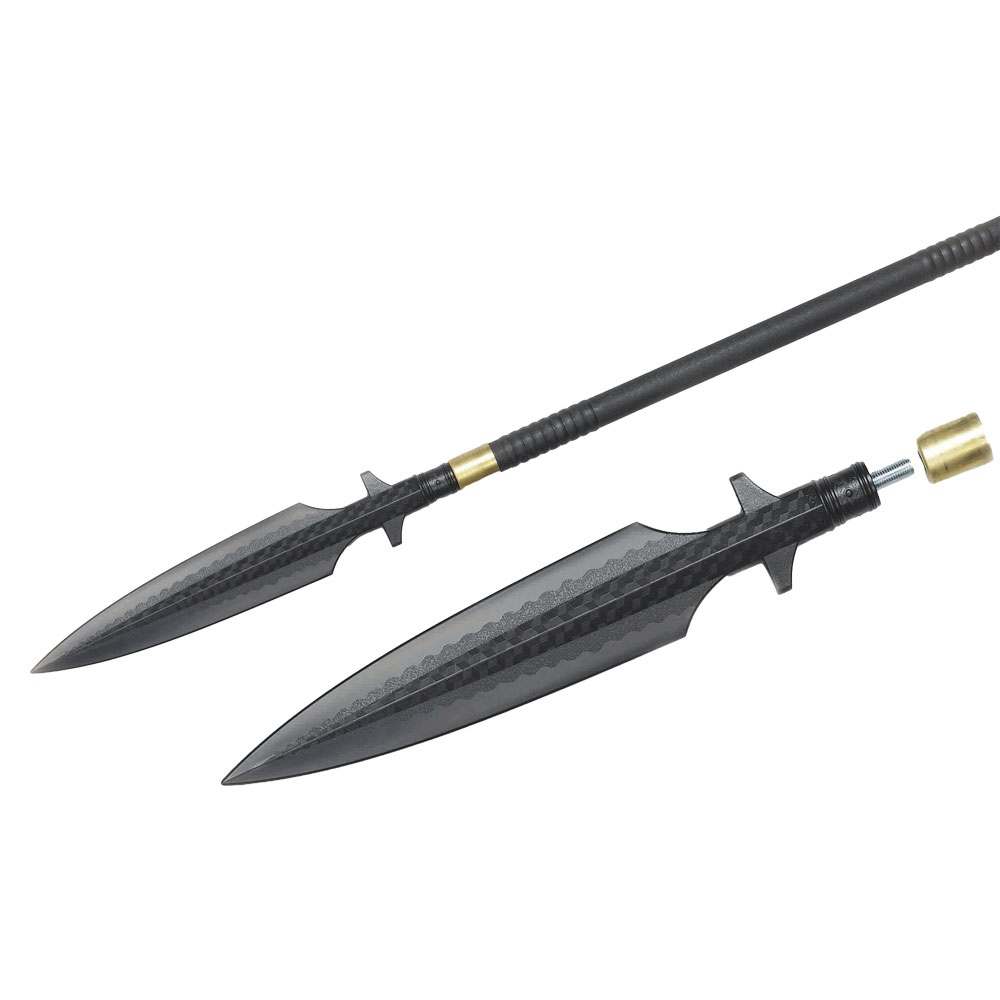 Black Polypropylene Full Contact Spear - S010 - Spear Head - Click Image to Close