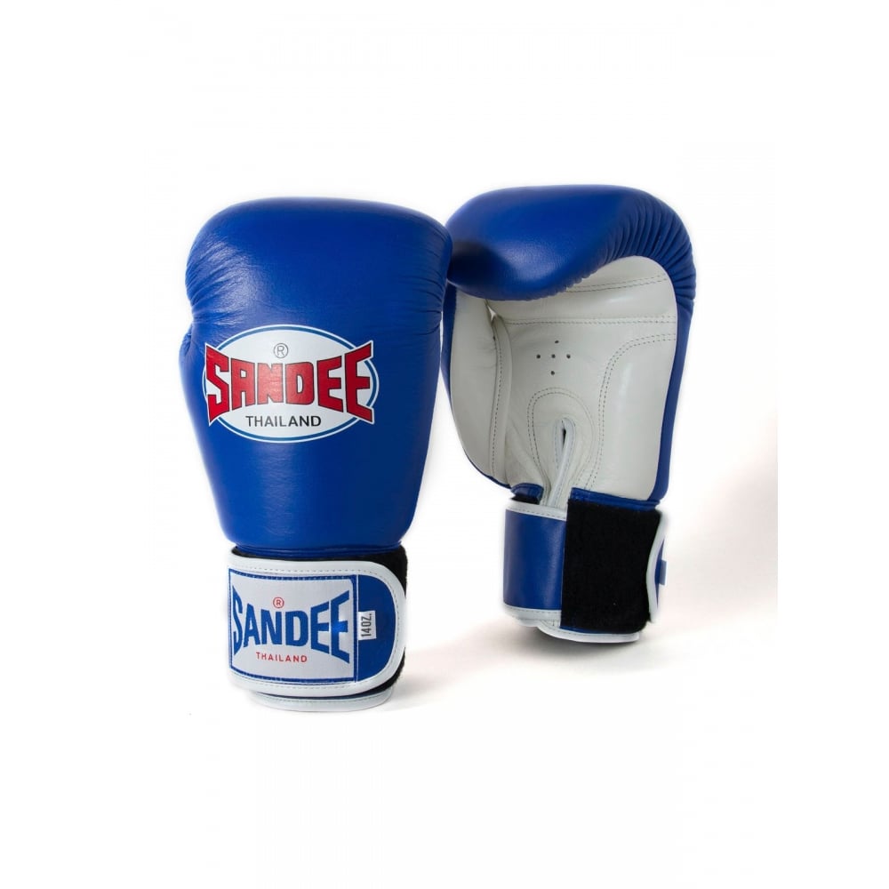 Sandee Kids Muay Thai Boxing Gloves - Blue - Click Image to Close