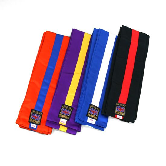 Kung Fu Sashes With Stripes - Click Image to Close