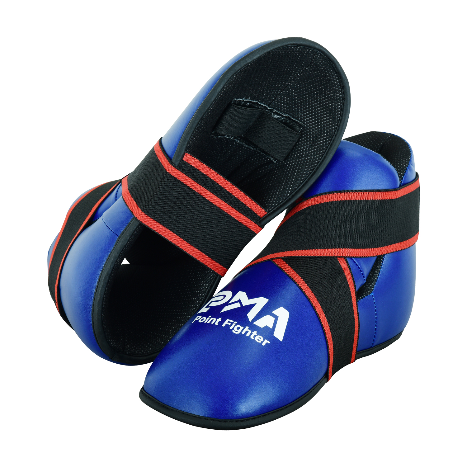 Semi Contact Point Sparring Boots - Blue - NEW - Click Image to Close