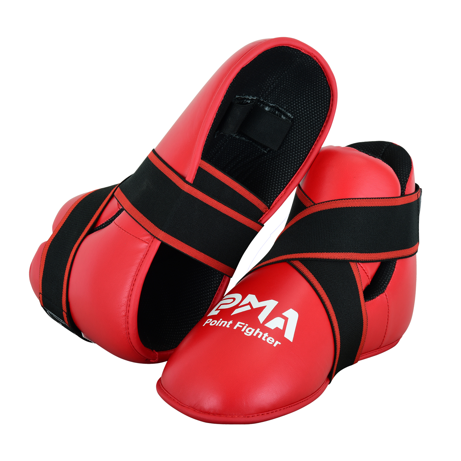 Semi Contact Point Sparring Boots - Red - New - Click Image to Close