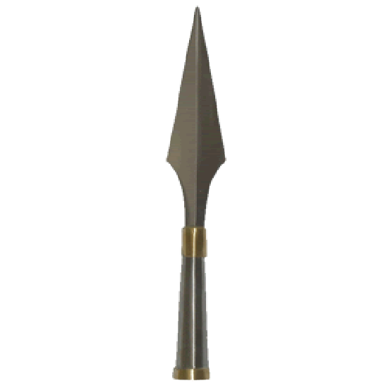 Deluxe Wushu Silver Steel Spear Head: No 1 - Click Image to Close