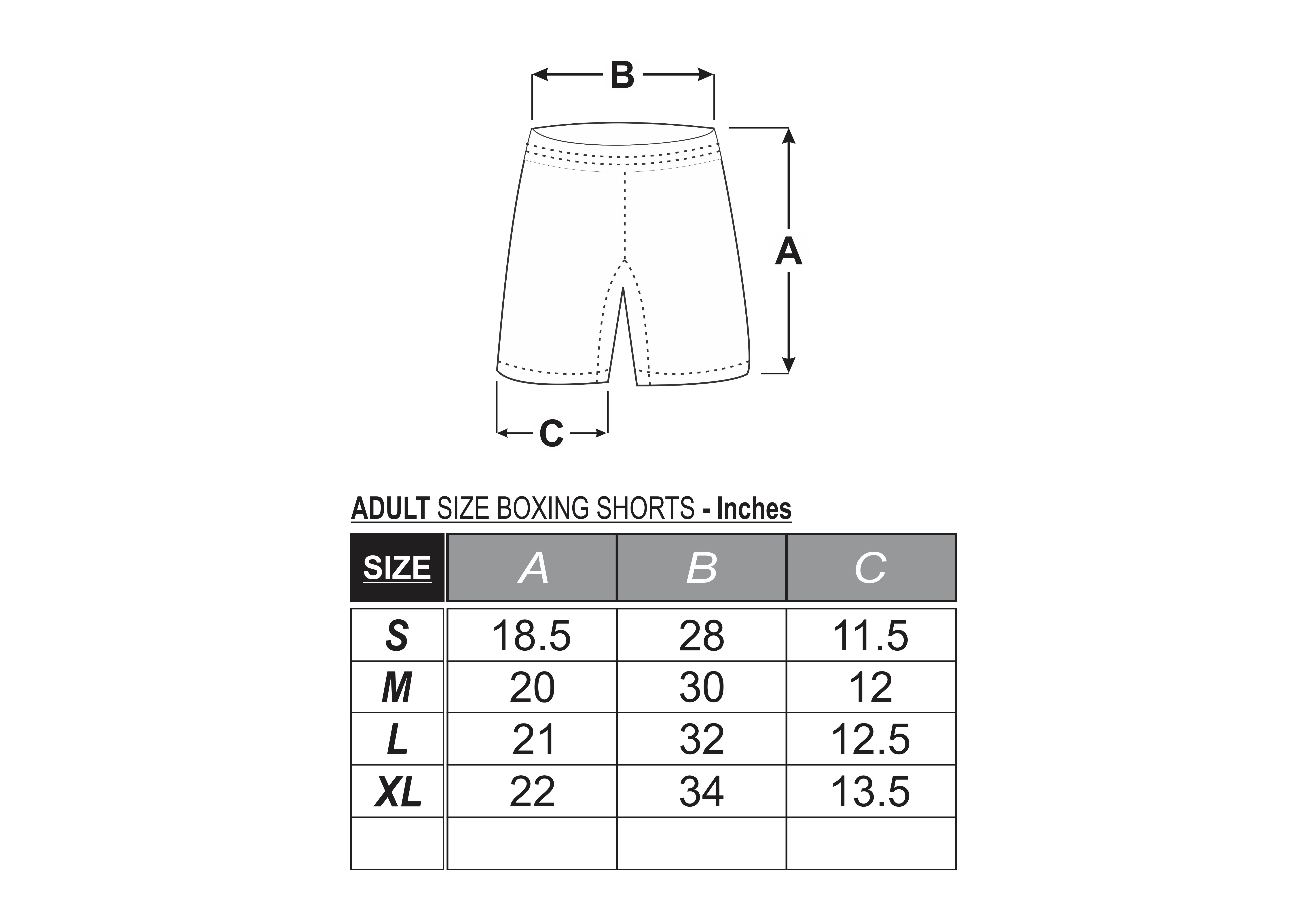 Boxers Size Chart – Bushirt