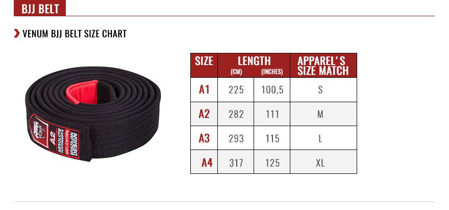 Venum Deluxe BJJ Thick Coloured Belts - £14.99 : Playwell Martial Arts ...