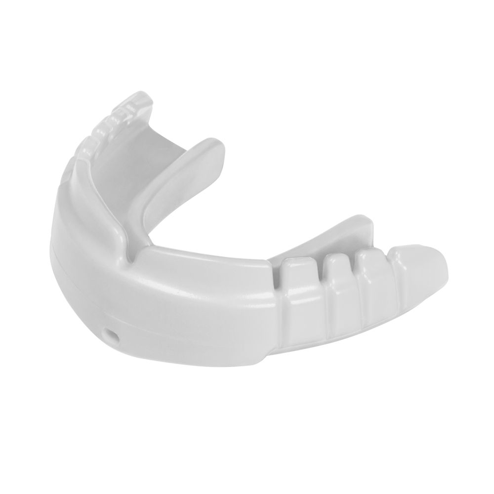 OPRO Snap Fit ( For Braces ) Mouthguard - White - Adults 11+ - Click Image to Close