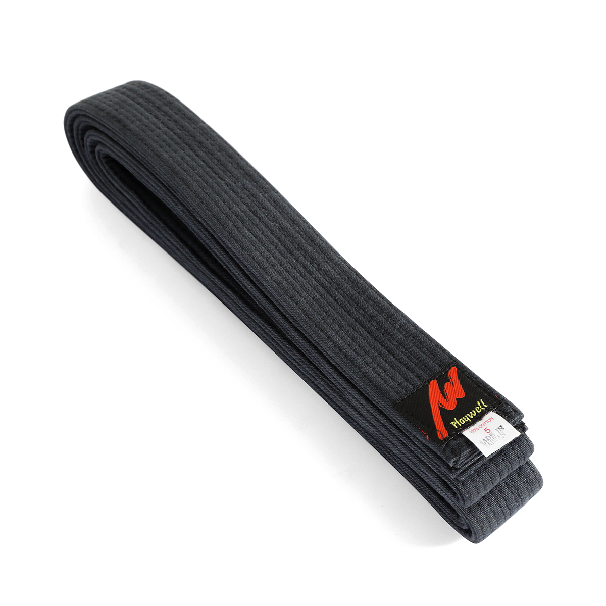 Wacoku Stonewash 2" Deluxe Black Belt - Click Image to Close