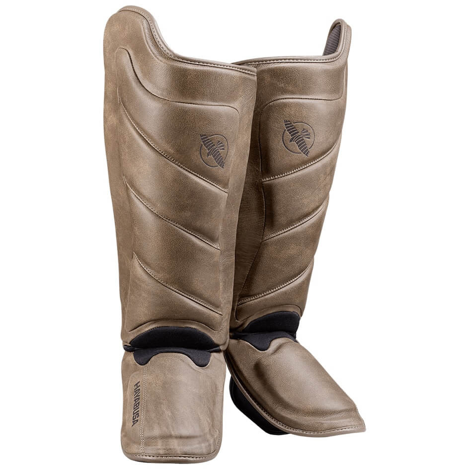 Hayabua T3 LUX MMA Shin Guards - Vintage - Click Image to Close