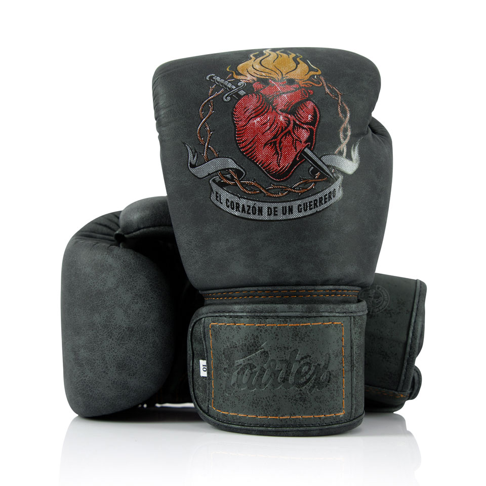 Fairtex x TAD Heart Of Warrior Leather Great Boxing Gloves - Click Image to Close