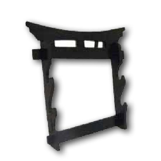 Tori Gate Wall Mounted Sword Display - 2 tier - Click Image to Close