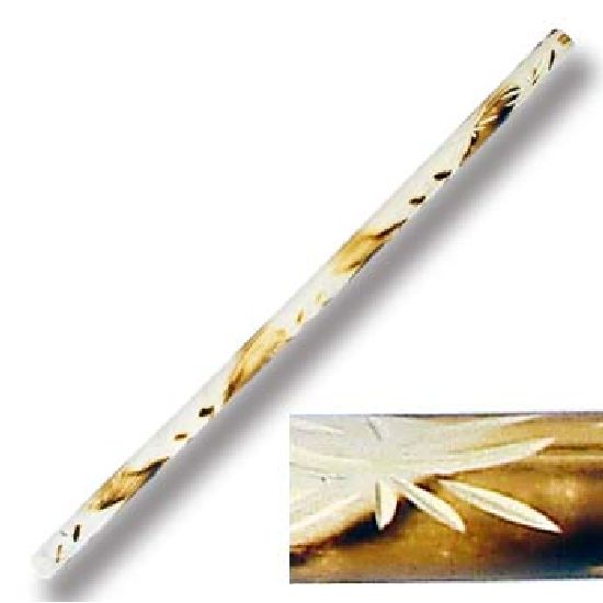 Escrima Stick White Wax Carved & Burnt Pattern - PRE ORDER - Click Image to Close